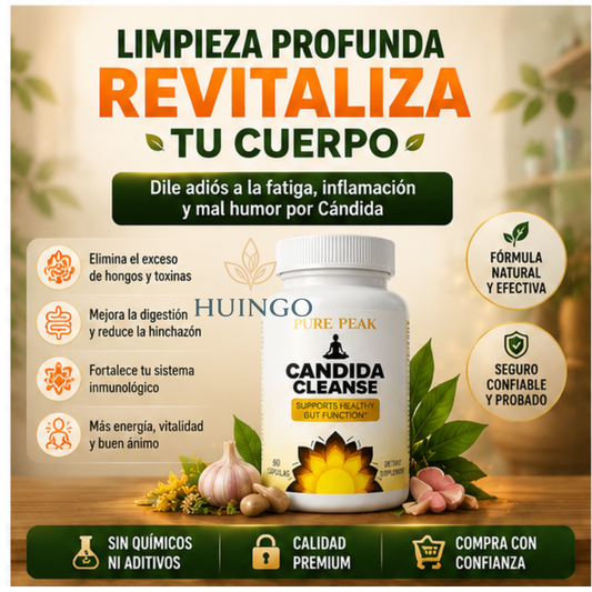 CANDIDA CLEANSE ORIGINAL — Elimina el hongo que causa hinchazón, cansancio y antojos de dulce
