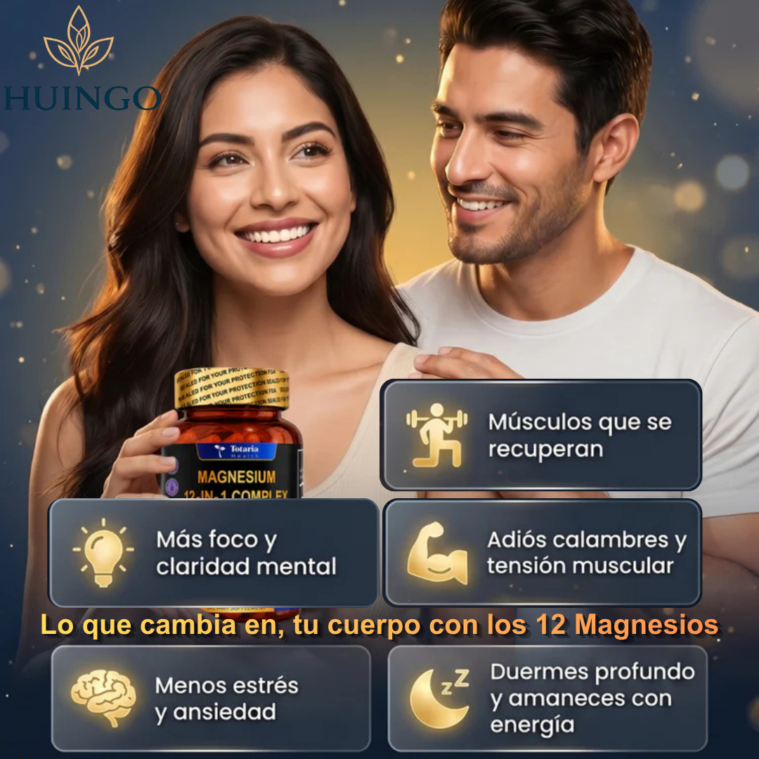 Magnesium Complex 12 en 1 | Energía, Descanso y Bienestar Diario